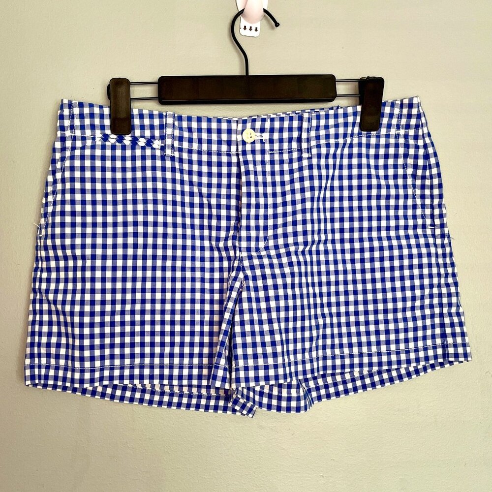 Ralph Lauren Sport Women's Gingham Shorts (Blue/White) Size: 8